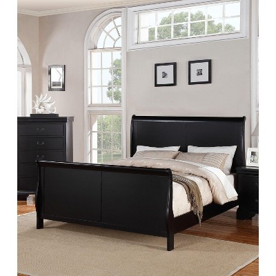 NicBex Modern Twin/Full/Queen/King Size Platform Bed Frame with Elegant Sleigh Design Headboard and Footboard,Box Spring Needed,Easy Assembly