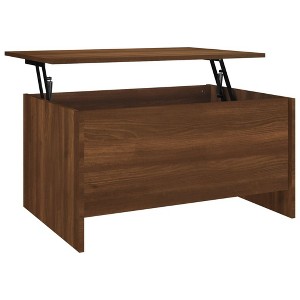 vidaXL Modern Coffee Table Brown Oak - Lift Top Design, Compact Size, Easy Assembly, Perfect for Home Living Spaces, Engineered Wood - 1 of 4