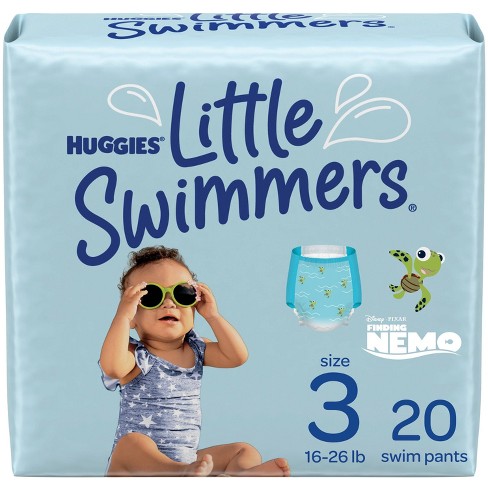 Huggies Little Swimmers Nappies Baby Pool Swim Size 5-6 Pack of 2 22 Nappies 