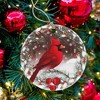 Christmas Red Cardinal Ornaments, Ceramic Tree Decorations - Cardinal Bird Memorial Gifts Surrounded by Your Glory Ceramic Ornament - 4 of 4