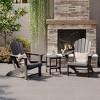 WestinTrends Highland 3-Piece Outdoor Patio HDPE Adirondack Chair With Cup Holder and Table Set - 2 of 4