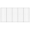 vidaXL Gabion Wall with Covers Galvanized Steel 118.1"x11.8"x19.7" - 3 of 4