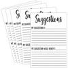 Juvale 200-Count Suggestion Cards, Invite Customer Submit Feedback Ideas, Bulk Value Pack, 4x6 - 4 of 4