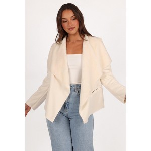 Lopez Faux Sherling Jacket - Cream - 1 of 4