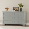TIRAMISUBEST 6-Drawer White Retro Farmhouse Dresser with Metal Handles for Bedroom - 4 of 4