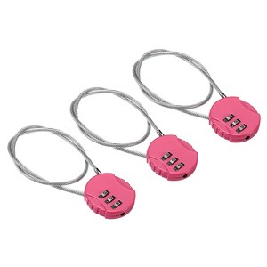 Unique Bargains Gym Locker Small 3-Digit Combination Padlocks - 1 of 4