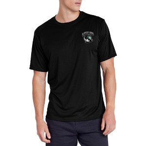 Slippery Rock University (Passhe) Adult Sport Active T-Shirt Left Chest Logo, Black - 1 of 4