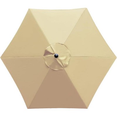 Sunnyglade 7.5ft Patio Umbrella Replacement Canopy Market Umbrella Top Outdoor Umbrella Canopy with 6 Ribs