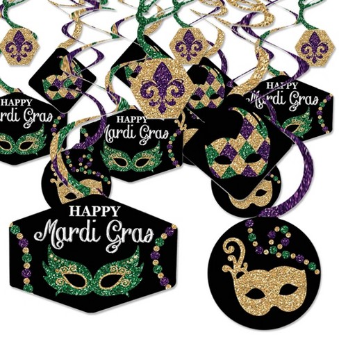 Big Dot Of Happiness Mardi Gras - Masquerade Party Decor - Large Confetti  27 Ct