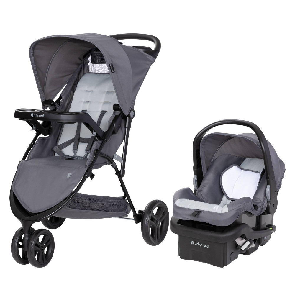 Photos - Pushchair Accessories Baby Trend Venture 3-Wheel Stroller Travel System - Stellar Gray 