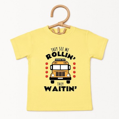 The Juniper Shop They See Me Rollin' Toddler Short Sleeve Tee