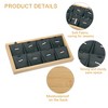 Unique Bargains Bamboo Wood Pendant Tray Stackable Storage Jewelry Tray Showcase Organizer 1 Pcs - 3 of 4