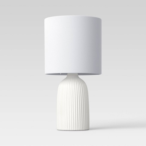 Fluted Ceramic Mini Table Lamp - Threshold™ - image 1 of 4