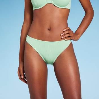Women's Longline Cut Out Bikini Top - Shade & Shore™ Green 32dd