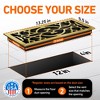Home Intuition Victorian Floor Vent Cover 4X12 Inch with Mesh Cover Trap Heat and Air Walkable Metal Floor Vent for HVAC Duct, Polished Brass - 4 of 4