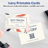 Avery Printable Rectangle Business Cards with Sure Feed Technology, 2.5" x 3.5", Ivory Cardstock, Print-to-the-Edge, Laser/Inkjet Cards, 150 Total - 2 of 4
