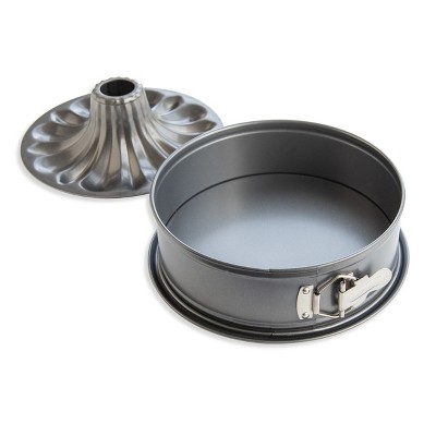 Black Aluminum Non-stick Springform Bundt Cake Pan Set