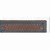 Earth Rugs Burgundy/Blue/Gray Rectangle Stair Tread 27"x8.25" – Hand-Braided Jute Rug in Rustic Americana Color Palette - 2 of 3