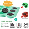 Aoibox Round Chocolate Cookie Silicone Molds, 12-Cavity Cylinder Mold for Candy, Mini Cakes, Jelly Baking, 2-Pack Set - 4 of 4