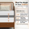 FDW 10 inch Bamboo Charcoal Memory Foam Mattress Cooling Gel CertiPUR-US Certified Breathable Bed Mattress for Cooler Sleep,White - 3 of 4