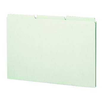 Smead Pressboard Guides, Plain 1/3-Cut Tab (Blank), Legal Size, Gray/Green, 50 per Box (52334)