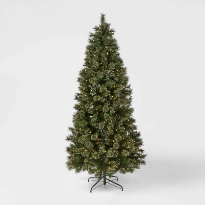 Photo 1 of 7ft Pre-Lit Cashmere Artificial Christmas Tree Clear Lights - Wondershop