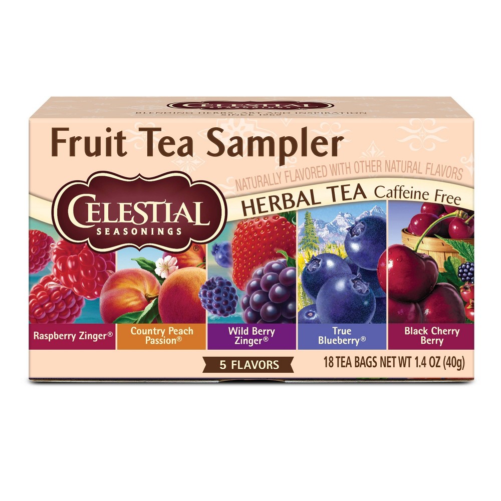 UPC 070734055003 product image for Celestial Seasonings Fruit Tea Sampler Herbal Variety Pack Tea Bags - Caffeine F | upcitemdb.com