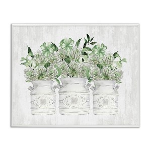 Stupell Industries Rustic Shamrock Bouquets, 30" x 24" - 1 of 4