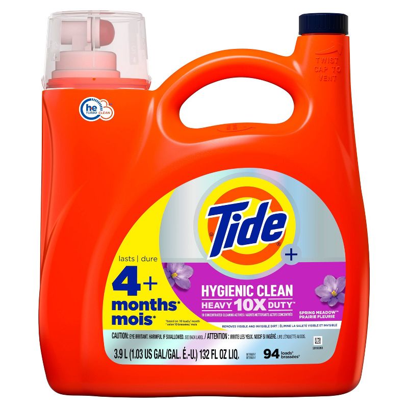 Tide Spring Meadow Hygienic Clean High Efficiency Heavy Duty Laundry Detergent Liquid Soap, 1 of 9
