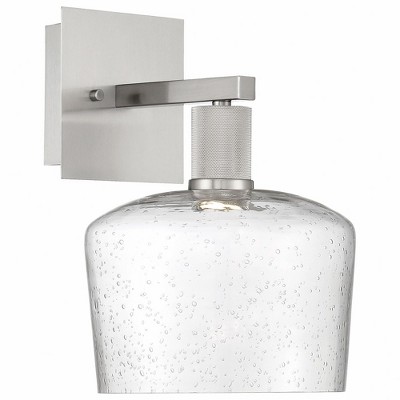 Access Lighting Port Nine 1 - Light Wall Light in  Brushed Steel