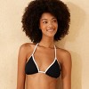 Women's Ribbed Contrast Binding Triangle Bikini Top - Shade & Shore™ - 3 of 4
