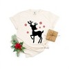 Simply Sage Market Women's Rudolph Reindeer Short Sleeve Garment Dyed Tee - 3 of 4