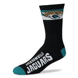 NFL Jacksonville Jaguars La Raya Adaptive Crew Socks - L