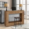 47 Farmhouse Console Table with Storage Shelf - Wood Sofa Table Behind Couch, Vintage Hallway Accent Table for Living Room Entryway - 4 of 4