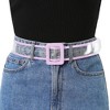 Allegra K Womens Clear Waist Belt Plus Size Skinny Belts for Jeans Dresses - 4 of 4