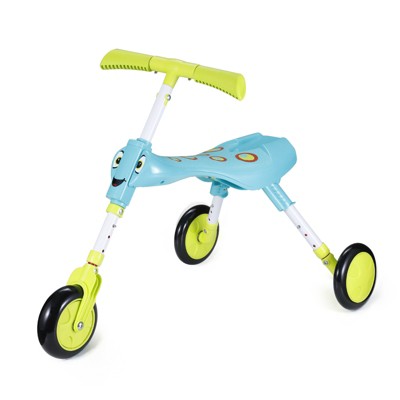 Mookie Scuttlebug XL Ride-On with Adjustable Height – Foldable Trike with Quiet Wheels, Lightweight & Portable