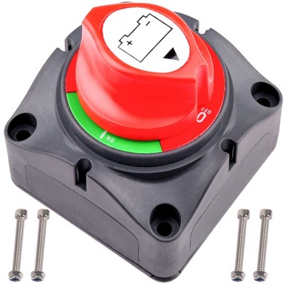 LotFancy Battery Switch, 12V 24V 48V Battery Disconnect Master Cutoff Switch for Marine Boat RV ATV UTV Vehicles