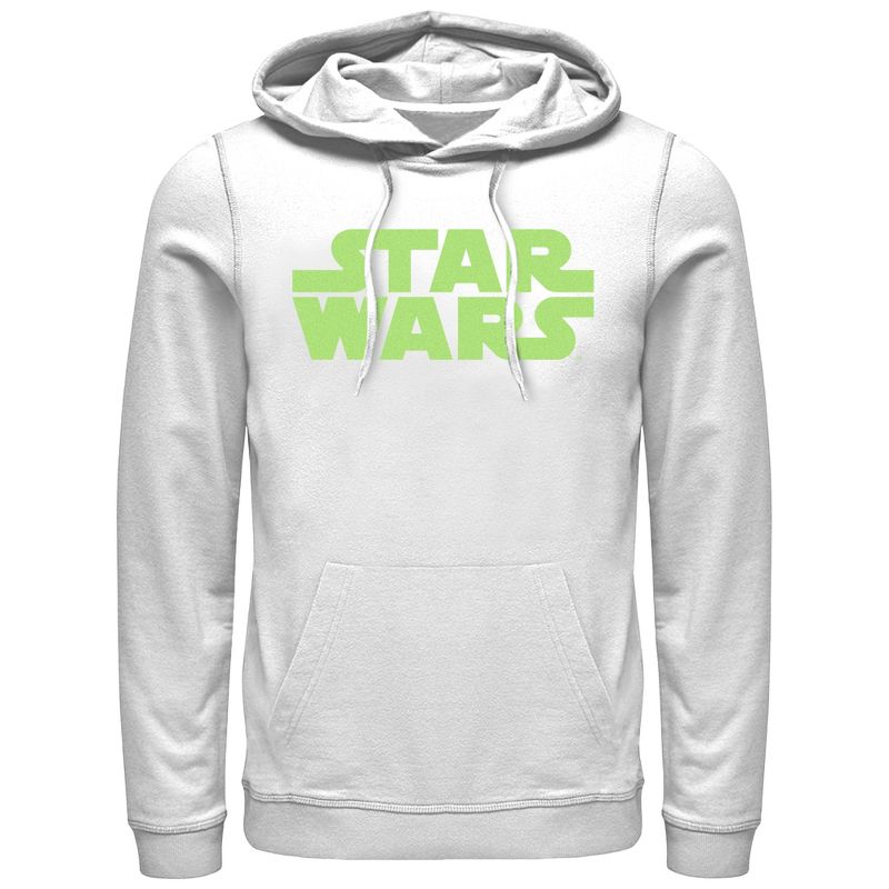 Men's Star Wars: The Empire Strikes Back Green Logo Back Poster Pull Over Hoodie, 1 of 4