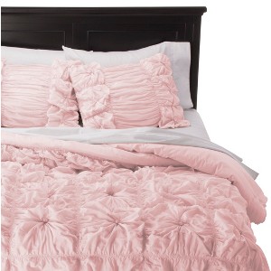 Rizzy Home Knots Texture Comforter Set - Pink (Twin)