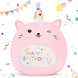 TITQWOP 14" Cat Plush Cat Stuffed Animal Pillow Kawaii Birthday Gift Toy for Boys Girls Party - 1 of 4
