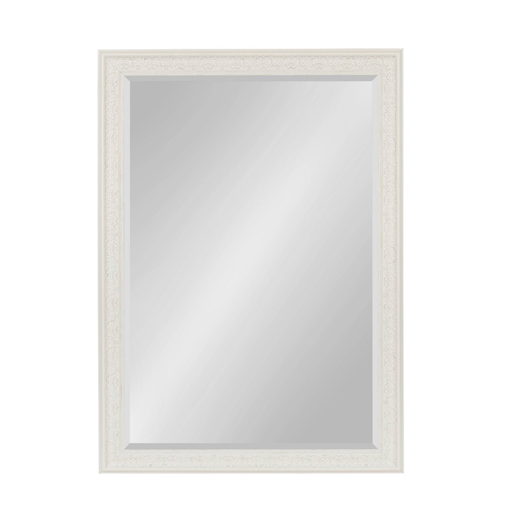 Photos - Wall Mirror Kate & Laurel All Things Decor 29" x 41" Alysia Framed  White: