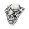 Ross-Simons 3-10mm Cultured Pearl Bali-Style Floral Ring in Sterling Silver - 3 of 4
