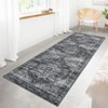 Indoor Vintage Area Rugs For Living Room Retro Low Pile Non Slip Distressed Rug For Bedroom Washable Lightweight Soft Foldable Carpet Home Decor - 4 of 4