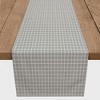 Creative Products White Lines on Gray 16x90 Cotton Twill Table Runner - 2 of 3
