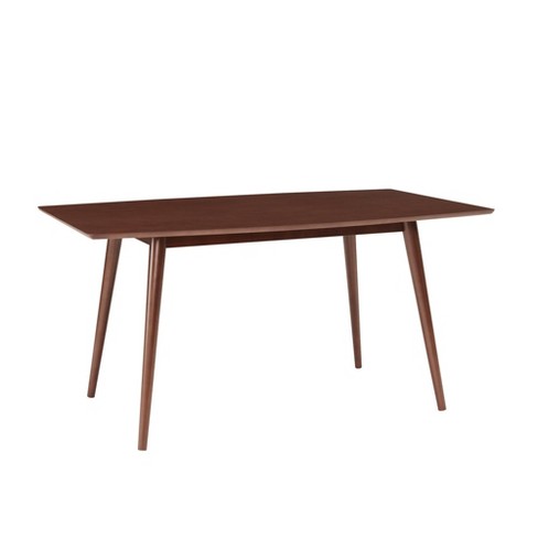 60 Mid Century Rectangle Dining Table Walnut Saracina Home Target