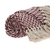 Parkland Collection,Sara Transitional Burgundy 52" X 67" Woven Handloom Throw - 4 of 4