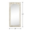 PexFix Full Length Vintage Carved Soild Wood Frame Wall Mirror Leaning Mirror - 3 of 4