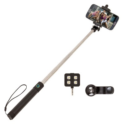 ReTrak Folding Selfie Stick with Lens & Flash