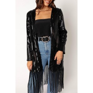 Petal and Pup Womens Miriam Sequin Fringe Duster - 1 of 4