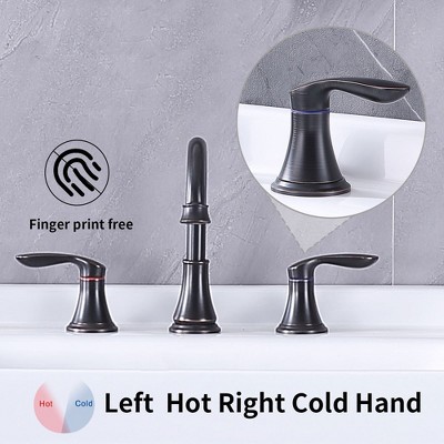 2-Handle 8 inch Widespread Bathroom Sink Faucet